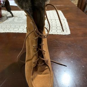 Authentic Michael Kors Suede Leather Women Boots